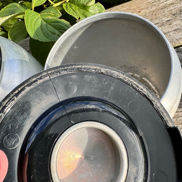 Vintage  Flour, Sugar, Coffee and Tea KROMEX Spun Aluminum Kitchen Cannisters - Picture 3 of 7